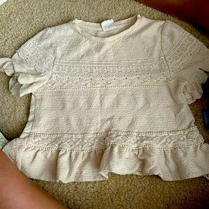 Beautiful beige blouse for girl